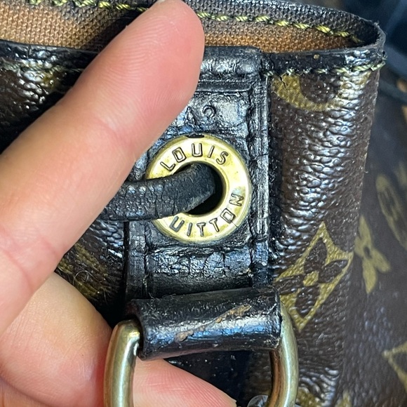 🔥Vintage LOUIS VUITTON Petit Noe Drawstring Shoulder Bag Monogram Leather - Picture 10 of 14
